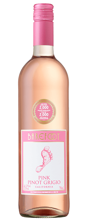 Barefoot wine Pink Pinot Grigio